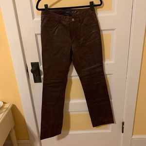 Gap vintage leather boot cut pants with belt loops